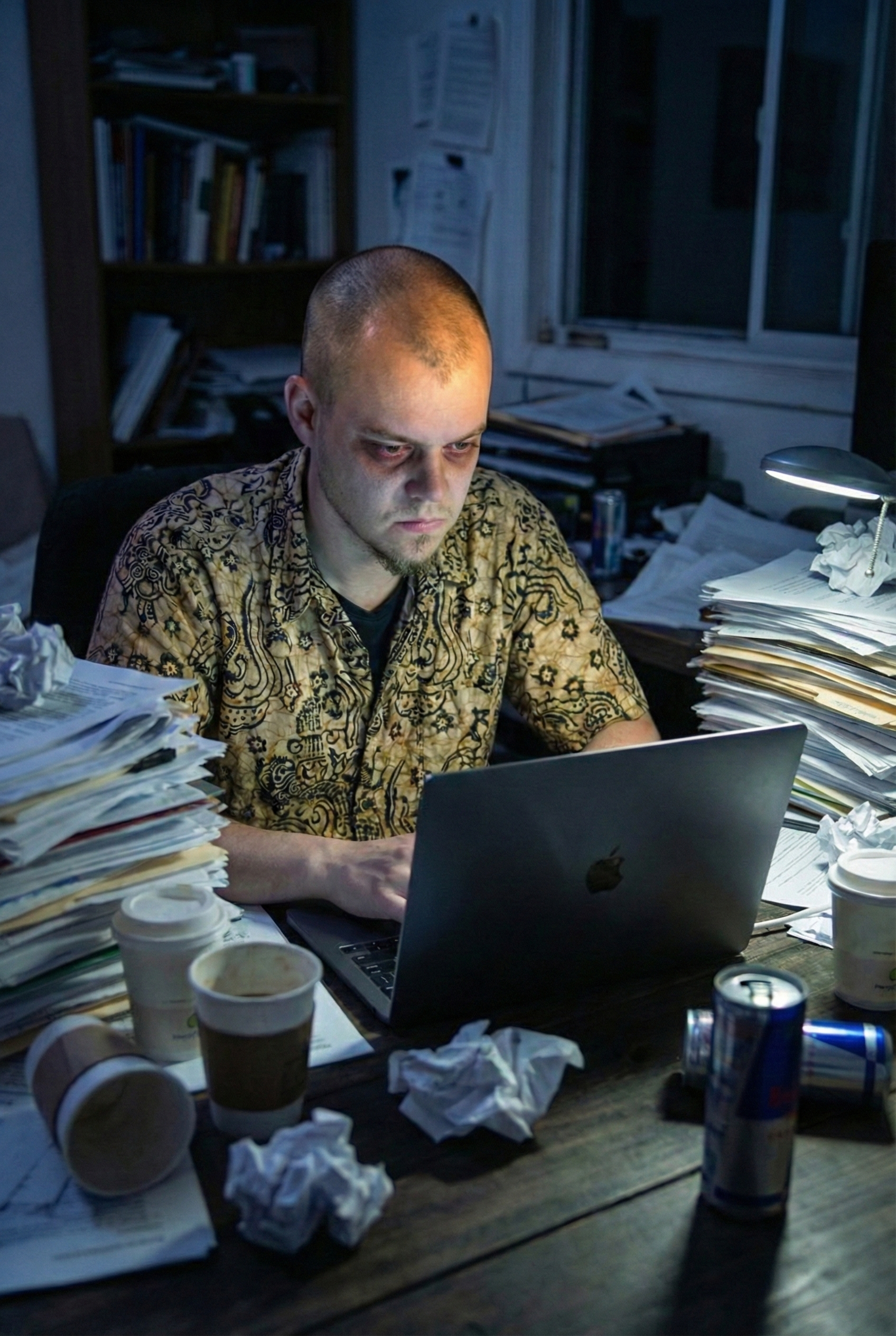 Le Résistant à l'IA — entrepreneur submergé par les tâches manuelles, sans automatisation ni agents intelligents